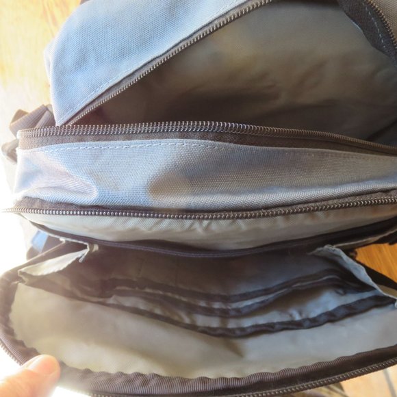 EMS blue/black crossbody medium travel bag, nwot - Picture 8 of 10